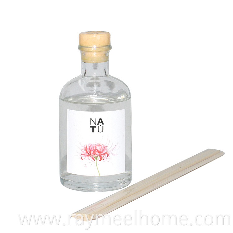 All scent water based liquid air freshener type reed diffuser with sticks for gift